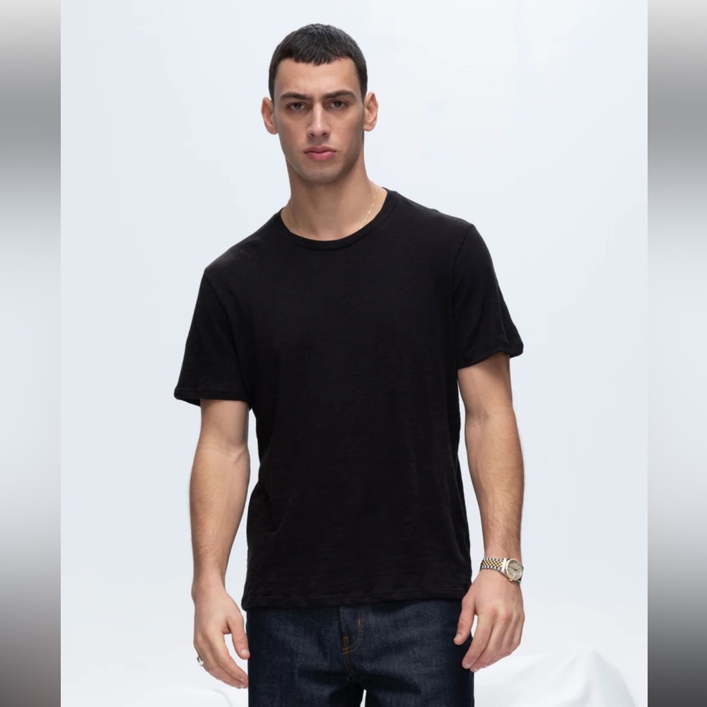 ATM Anthony Thomas Melillo Men's Classic‎ Black Tee 100%Cotton